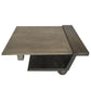 34 Inch Coffee Table Handcrafted Natural Brown Mango Wood Modern Contemporary Design Base The Urban Port UPT-296151