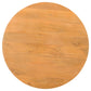 Sejo Dining Table 45 Inch Round Top with Fluted Padestal Base Natural Brown Mango Wood By The Urban Port UPT-296156