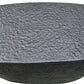 Josi 36 Inch Coffee Table Handcrafted Hammered Design Matte Black Sculptural Aluminum Frame By The Urban Port UPT-298828