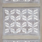 Taj 4 Panel Folding Room Divider Screen Antique White Mango Wood Floral Carved Design UPT-310989