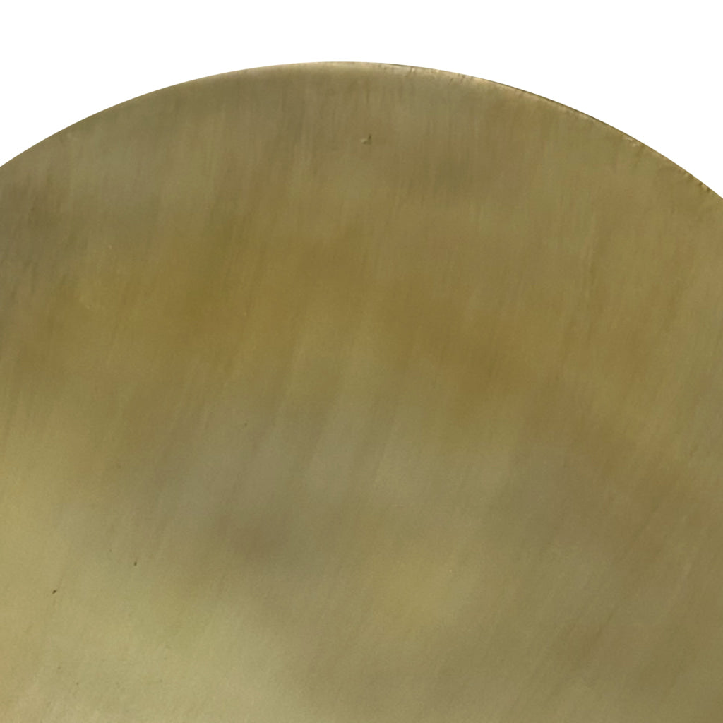 Dyan Coffee Table 34.5 Inch Round Drum Shape Black Gold Antique Brass Ombre By The Urban Port UPT-315642