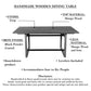 St Tropez Dining Table 72 Inch Rectangular Mango Wood Top with Iron Trestle Base 6 Seater Gray and Black The Urban Port UPT-317653