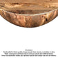 Arthur Mango Wood Coffee Table In Round Shape Dark Brown The Urban Port UPT-32180