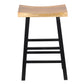 30’’ Wooden Saddle Seat With Ladder Base Brown and Black By The Urban Port UPT-636042216