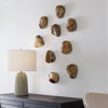 Uttermost Pebbles Blonde Wood Wall Décor S/9 By Casagear Home UT-04324