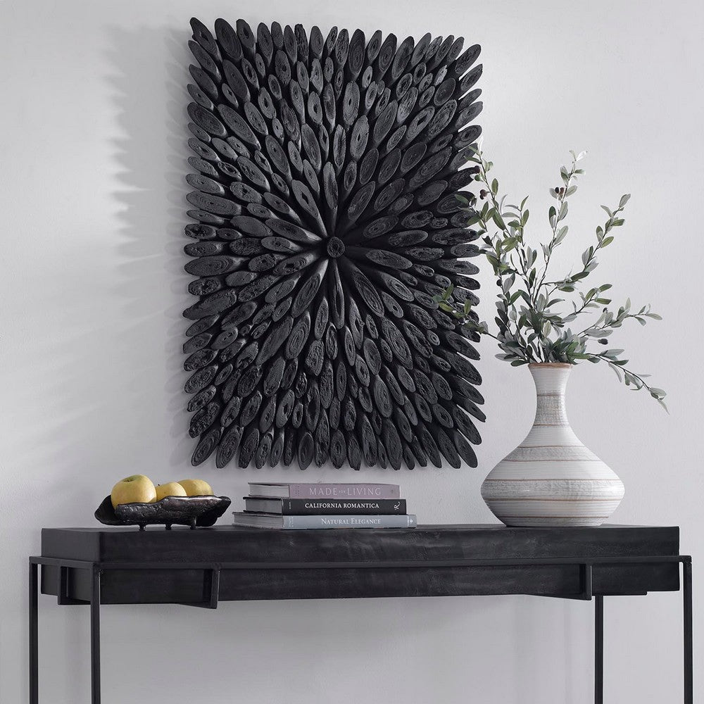 Uttermost Bahama Black Wood Wall Decor By Casagear Home UT-04343