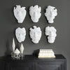 Uttermost Self-Portrait White Mask Wall Decor Set/6 By Casagear Home UT-04358