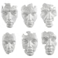 Uttermost Self-Portrait White Mask Wall Decor, Set/6 By Casagear Home