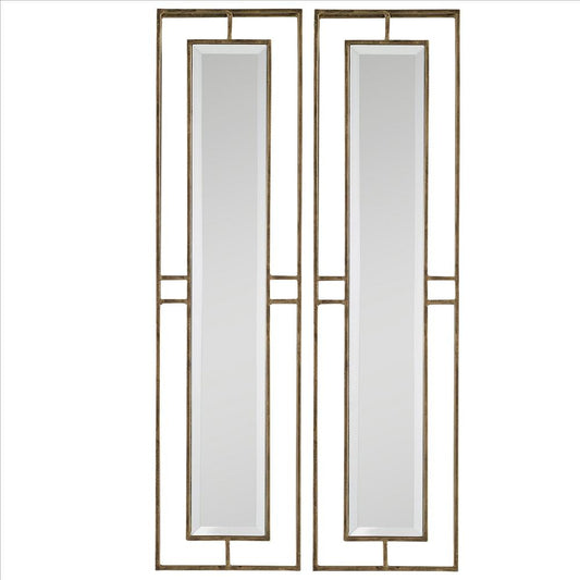 Uttermost Rutledge Gold Mirrors, S/2 By Casagear Home