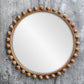 Uttermost Cyra Wood Beaded Round Mirror By Casagear Home UT-08176