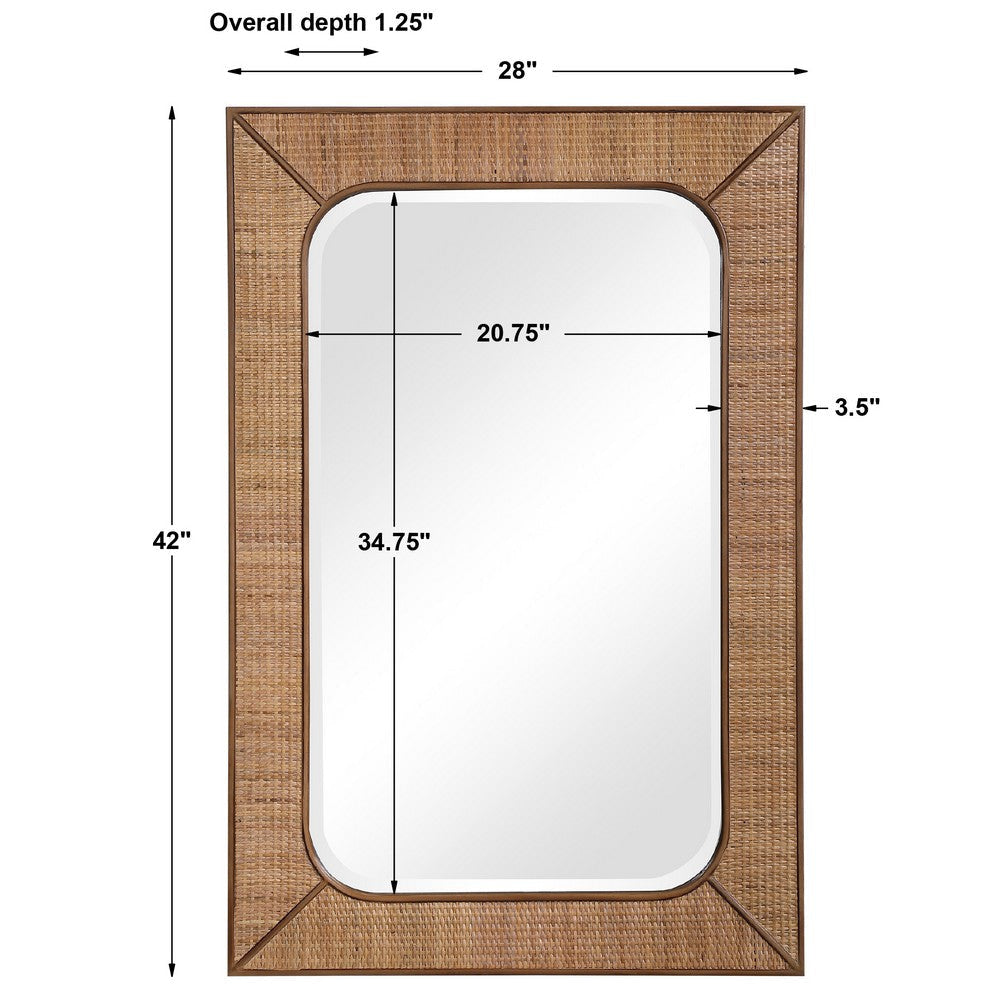 Uttermost Tahiti Rattan Mirror By Casagear Home UT-09687