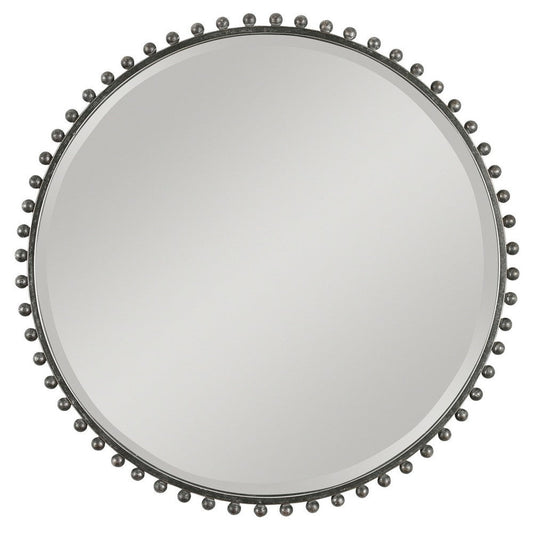 Uttermost Taza Round Iron Mirror By Casagear Home