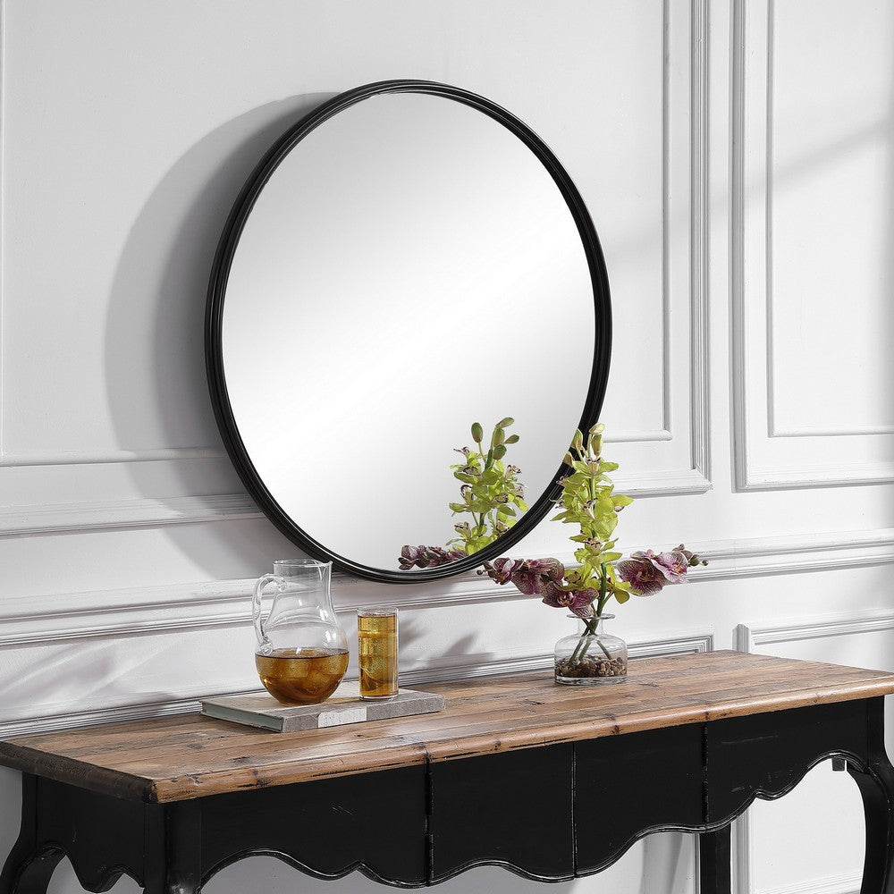 Uttermost Belham Round Iron Mirror By Casagear Home UT-09692