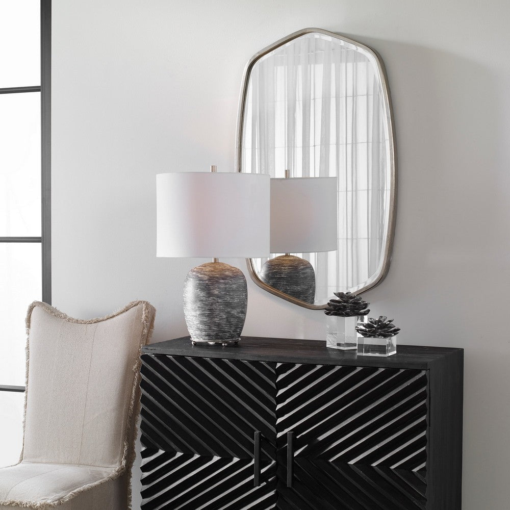 Uttermost Duronia Brushed Silver Mirror By Casagear Home UT-09703