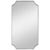 Uttermost Lennox Nickel Scalloped Corner Mirror By Casagear Home