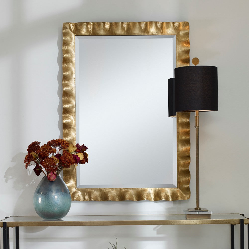 Uttermost Haya Scalloped Gold Mirror By Casagear Home UT-09742