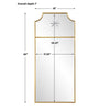 Uttermost Caddington Tall Brass Mirror By Casagear Home UT-09748