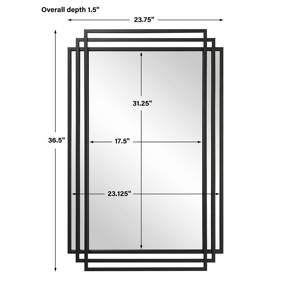 Uttermost Amherst Black Iron Mirror By Casagear Home UT-09768