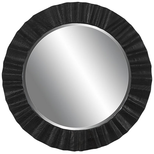 Uttermost Caribou Dark Espresso Round Mirror By Casagear Home