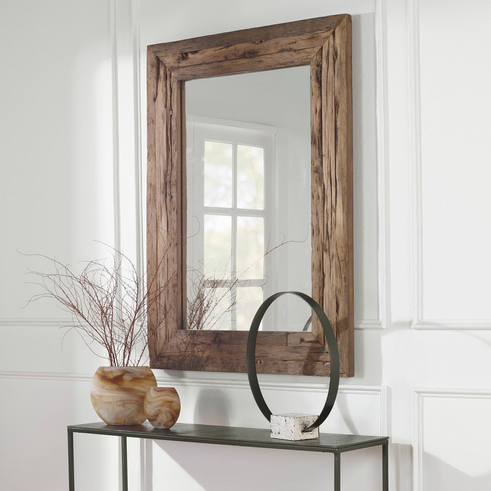 Uttermost Rennick Rustic Wood Mirror By Casagear Home UT-09816