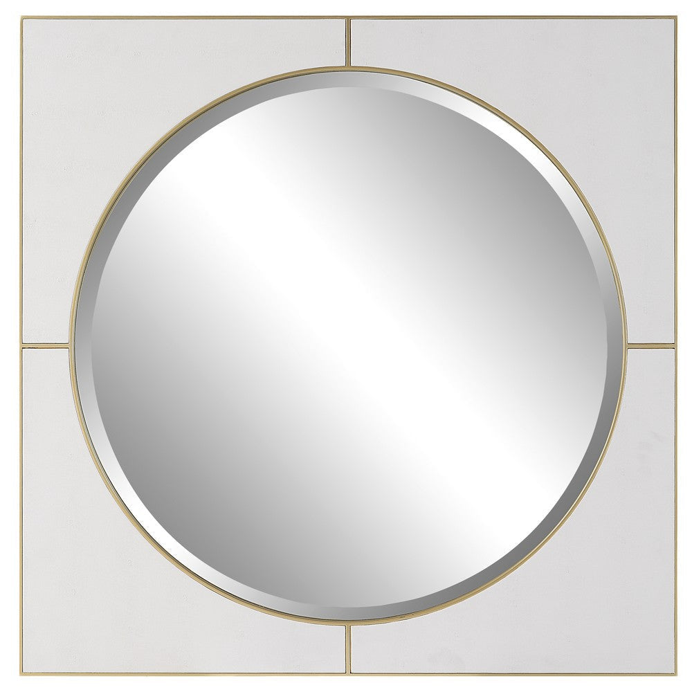 Uttermost Cyprus White Square Mirror By Casagear Home