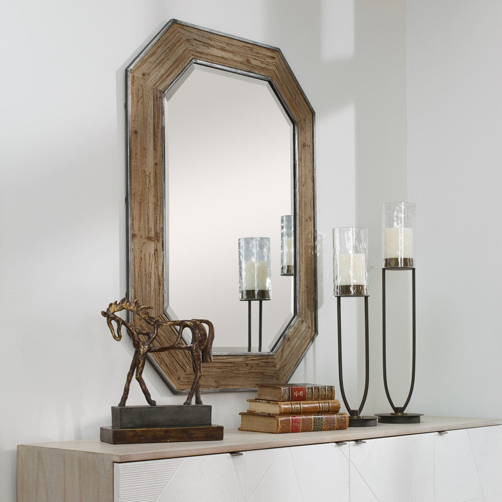 Uttermost Siringo Rustic Octagonal Mirror By Casagear Home UT-09821