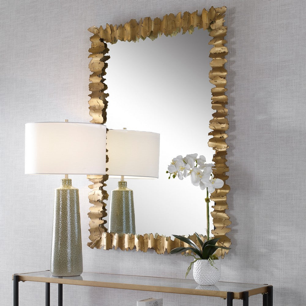 Uttermost Lev Antique Gold Mirror By Casagear Home UT-09825