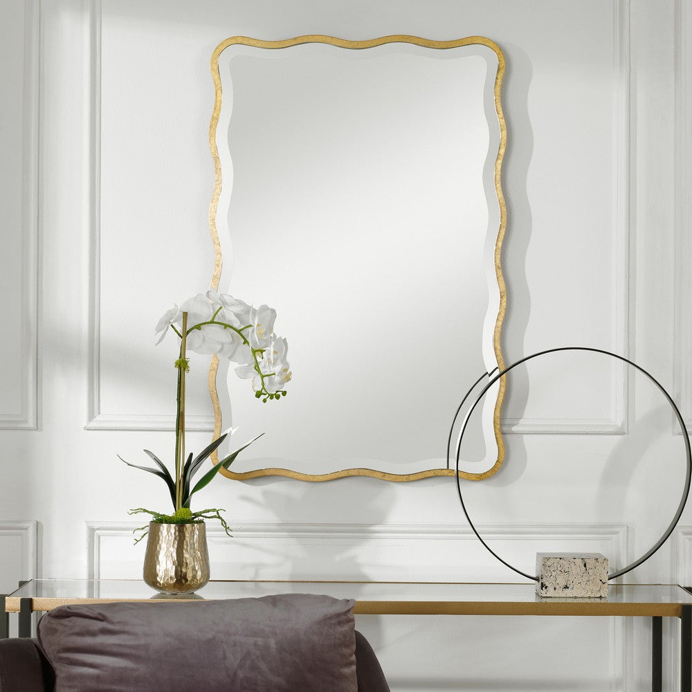 Uttermost Aneta Gold Scalloped Mirror By Casagear Home UT-09827