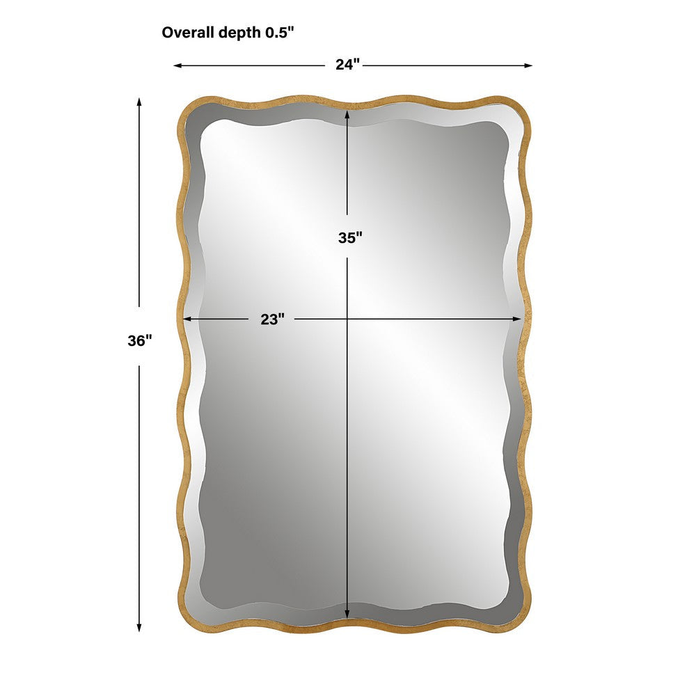 Uttermost Aneta Gold Scalloped Mirror By Casagear Home UT-09827