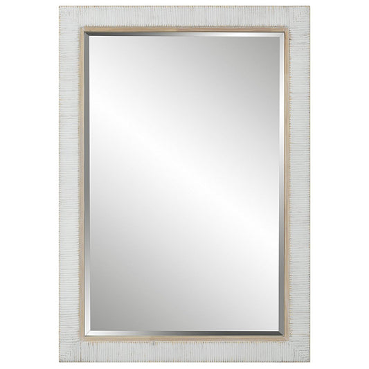 Uttermost Cape Whitewashed Rattan Mirror By Casagear Home