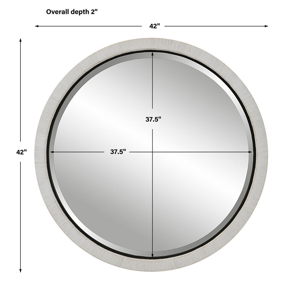 Uttermost Granada Whitewash Round Mirror By Casagear Home UT-09860