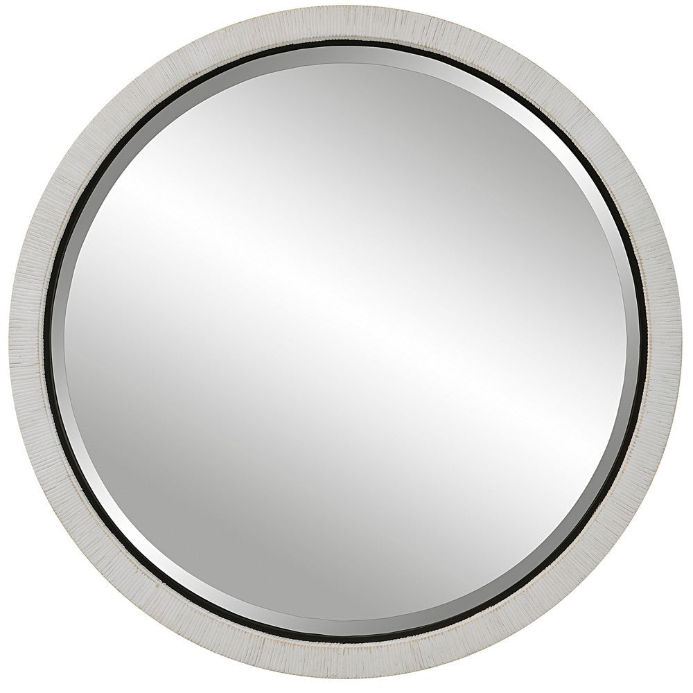 Uttermost Granada Whitewash Round Mirror By Casagear Home