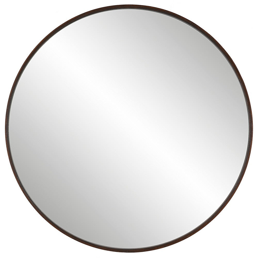 Uttermost Eden Mahogany Round Mirror By Casagear Home