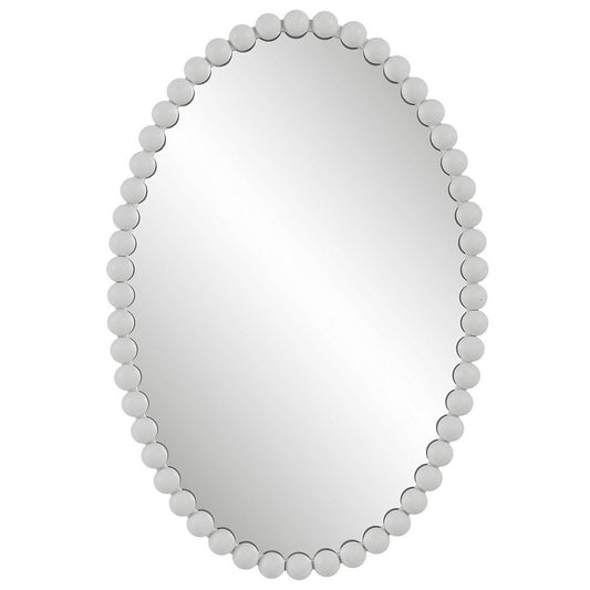 Uttermost Serna White Oval Mirror By Casagear Home