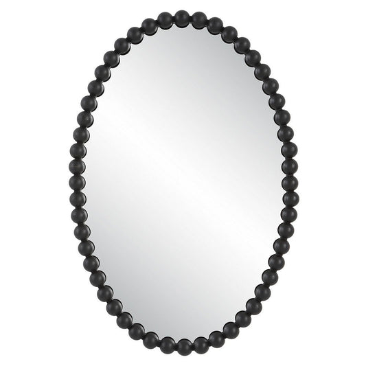 Uttermost Serna Black Oval Mirror By Casagear Home