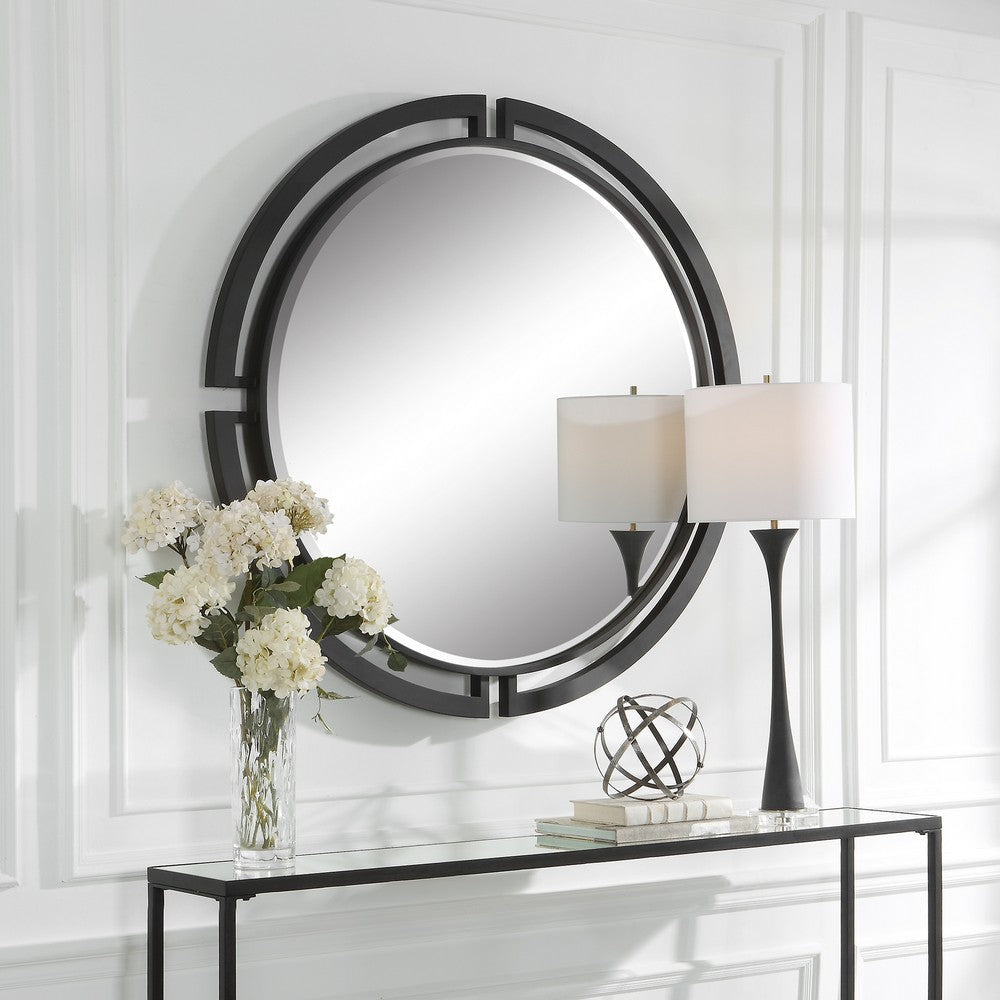 Uttermost Quadrant Modern Round Mirror By Casagear Home UT-09878