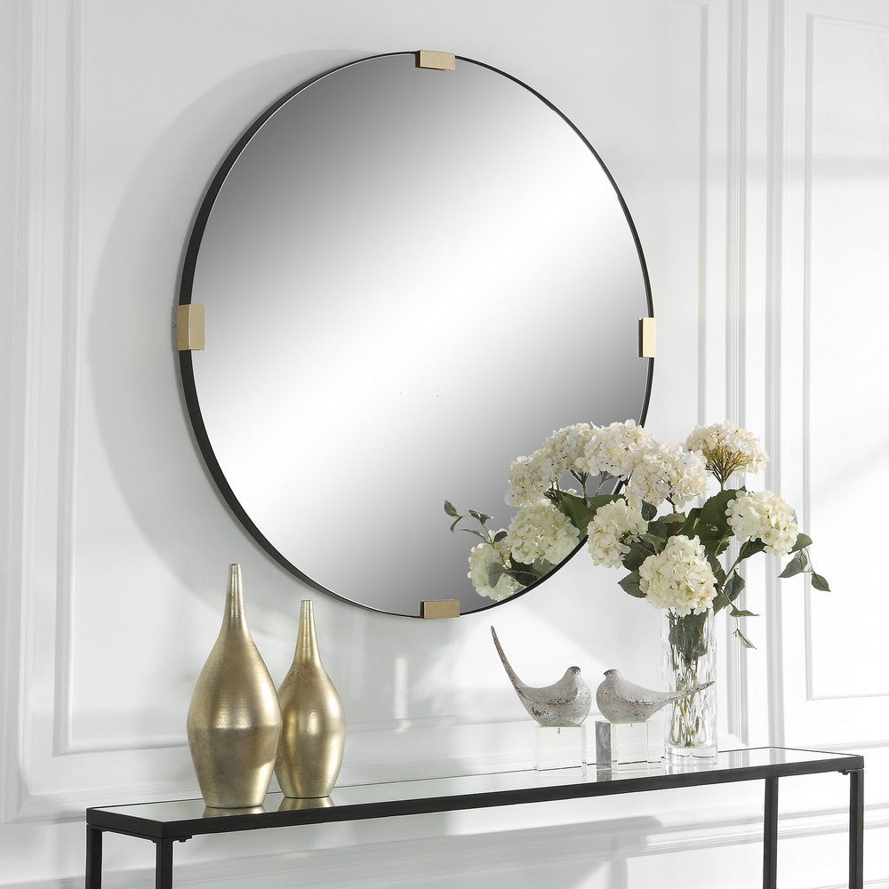 Uttermost Clip Modern Round Mirror By Casagear Home UT-09882