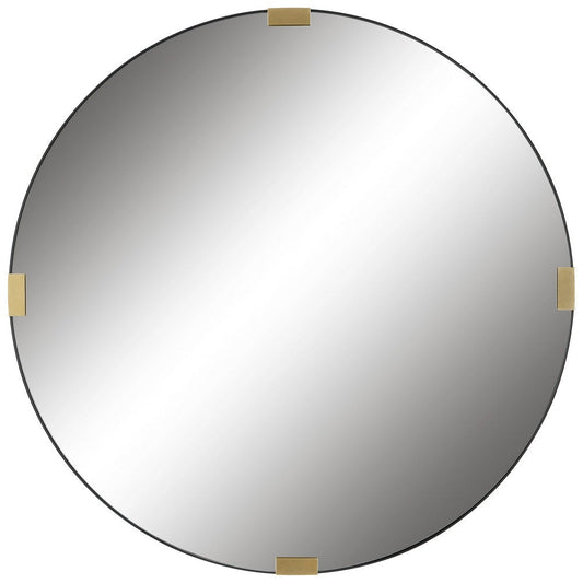 Uttermost Clip Modern Round Mirror By Casagear Home