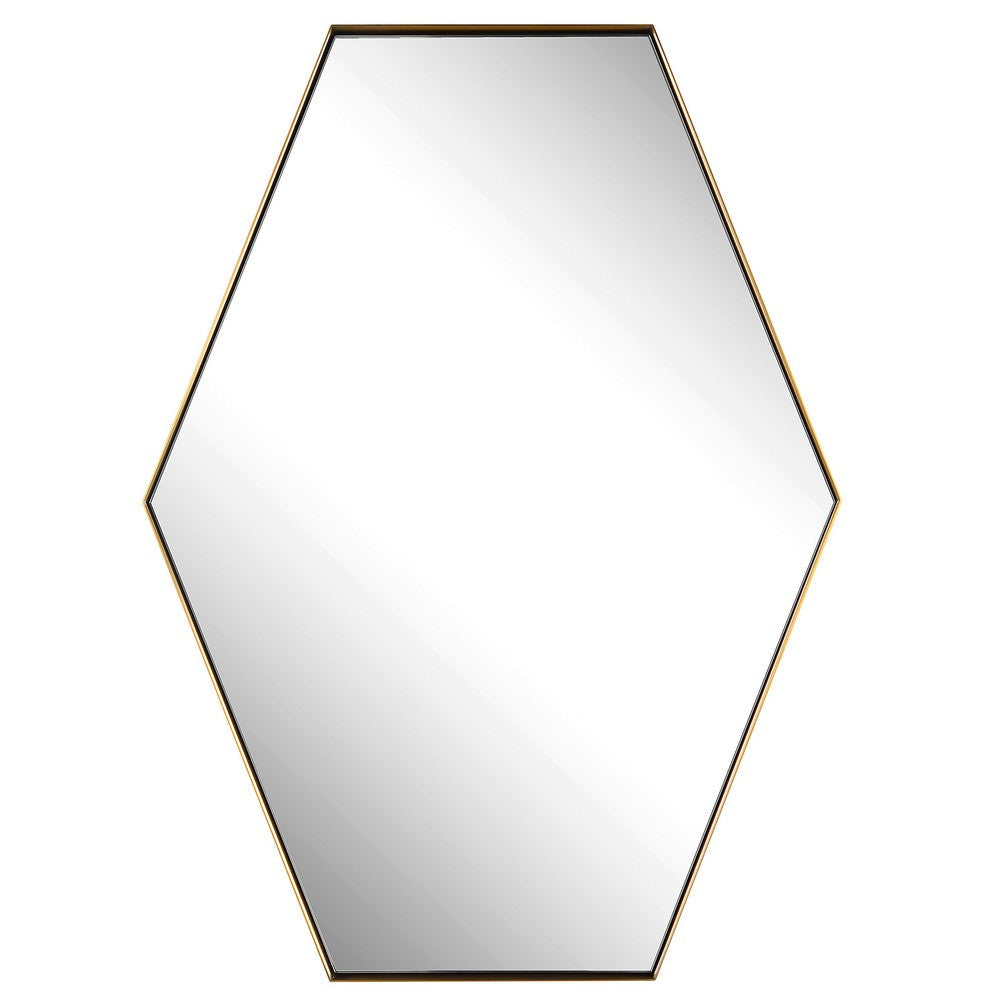 Uttermost Ankara Brass Hexagon Mirror By Casagear Home