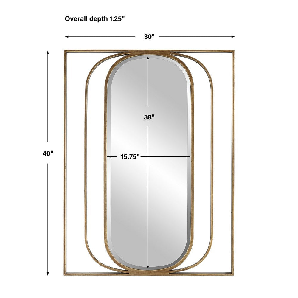 Uttermost Replicate Contemporary Oval Mirror By Casagear Home UT-09897