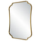 Uttermost Athena Brushed Brass Mirror By Casagear Home UT-09904