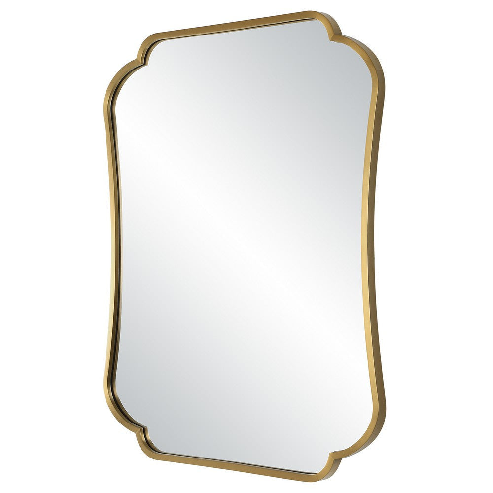 Uttermost Athena Brushed Brass Mirror By Casagear Home UT-09904