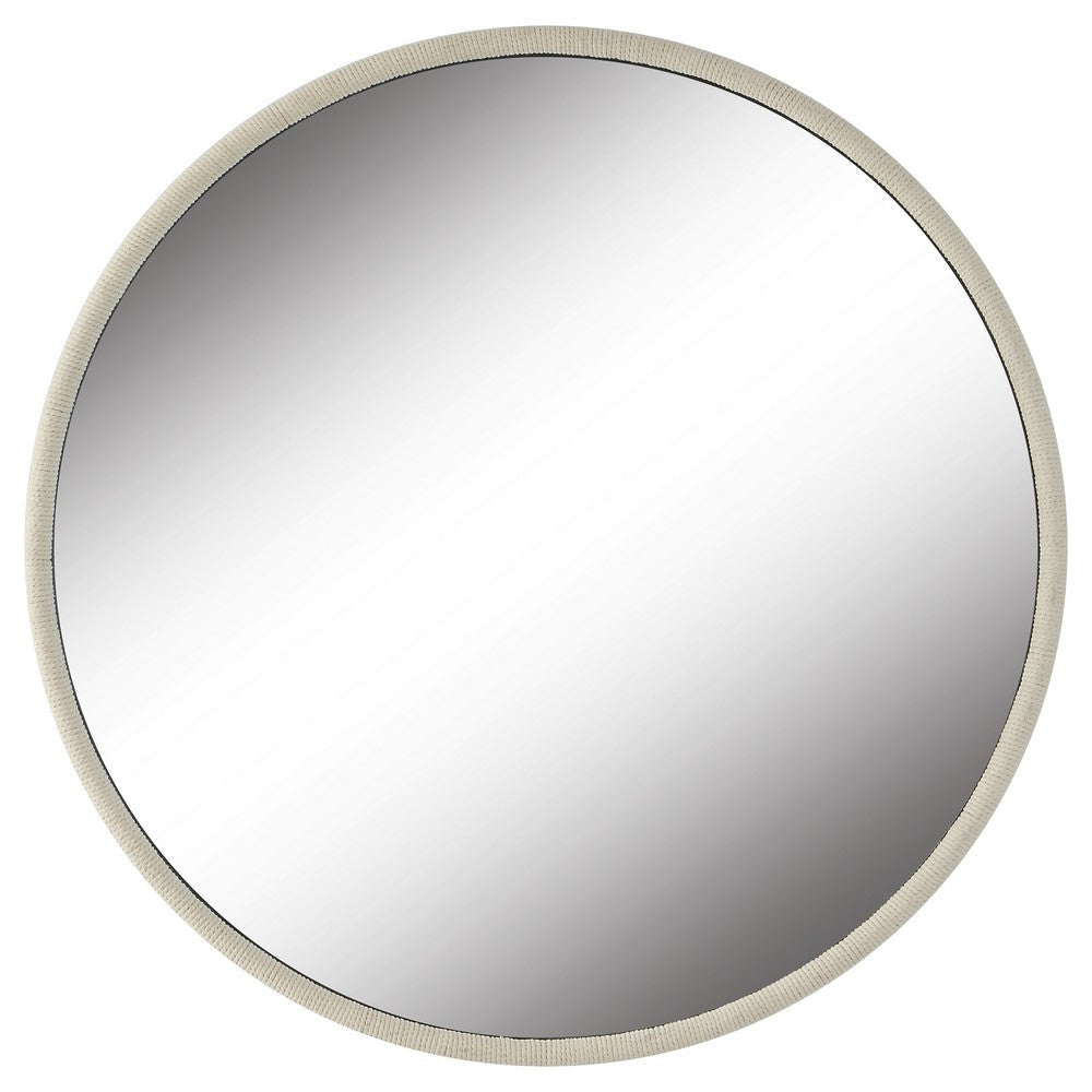 Uttermost Ranchero White Round Mirror By Casagear Home