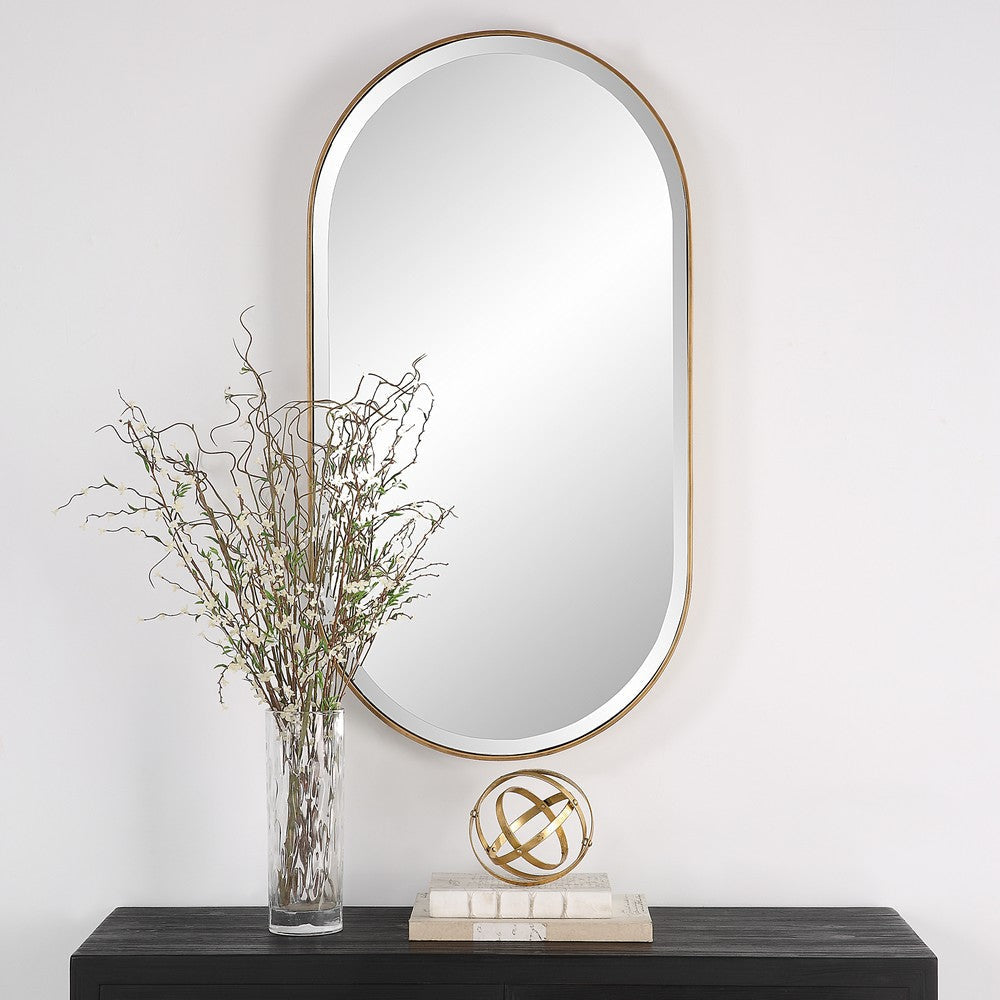 Uttermost Lago Oval Gold Mirror By Casagear Home UT-09914