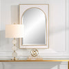 Uttermost Crisanta Gloss White Arch Mirror By Casagear Home UT-09916