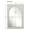 Uttermost Crisanta Gloss White Arch Mirror By Casagear Home UT-09916