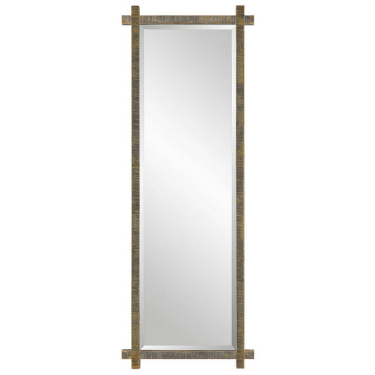 Uttermost Abanu Ribbed Gold Dressing Mirror By Casagear Home