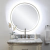 Uttermost Crofton Lighted Brass Round Mirror By Casagear Home UT-09947