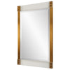 Uttermost Nera Plated Brass Mirror By Casagear Home UT-09953