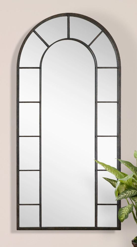 Uttermost Dillingham Black Arch Mirror By Casagear Home